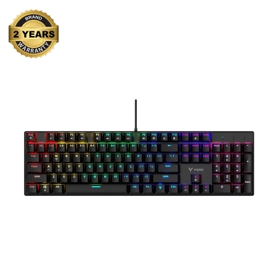 Picture of Rapoo GK500 Wired (Blue Switch) Black Mechanical Gaming Keyboard