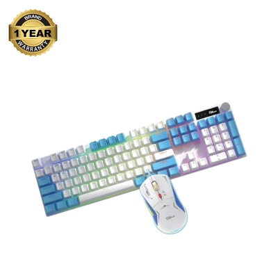 Picture of Pc Power Fury Combo RGB Wired (Blue Switch) White Mechanical Gaming Keyboard & Mouse Combo