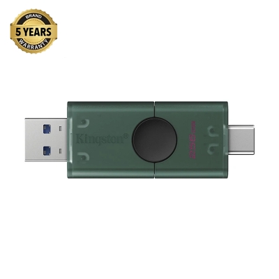 Picture of কিংস্টন DataTraveler Duo 256GB USB 3.2 Gen 1 & Type-C OTG Pen Drive #DTDEG2/256GB