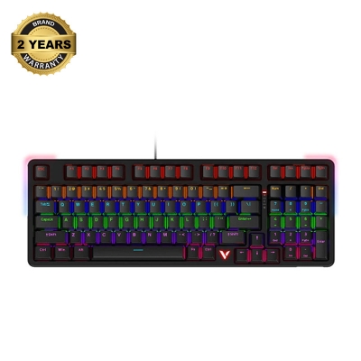 Picture of Rapoo V500PRO-98 RGB Wired Black (Red Switch) Mechanical Gaming Keyboard