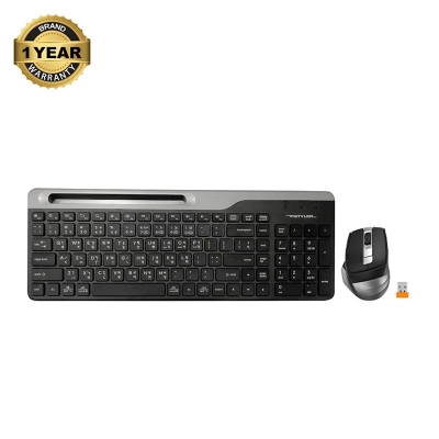 Picture of A4TECH FB2535C Fstyler Smoky Grey Wireless Keyboard & Mouse Combo with Bangla