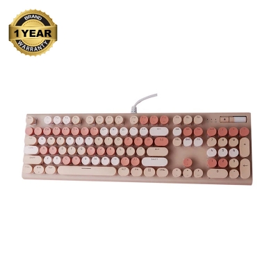 Picture of GEEZER G5 Milk Tea Mixed (Cherry Red Switch) Wired Mechanical Gaming keyboard