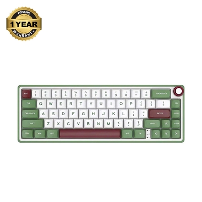 Picture of Royal Kludge RK R65 Wired RGB Hot Swap (Chartreuse Switch) Greensand Mechanical Gaming Keyboard