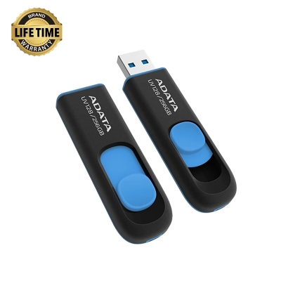 Picture of ADATA UV128 256GB Black-Blue USB 3.2 Pen Drive