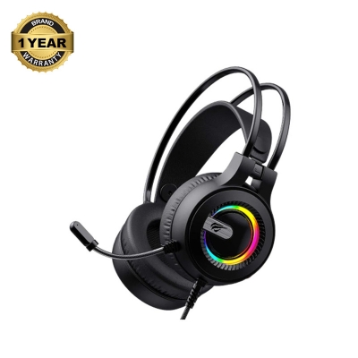 Picture of Havit Gamenote H2040d Wired Black RGB Gaming Headphone