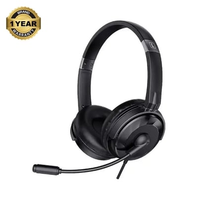 Picture of Havit H217D Wired Black Stereo Headphone with Microphone