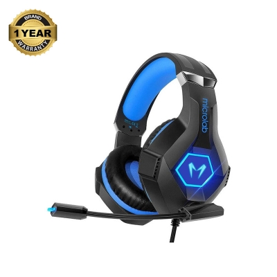 Picture of Microlab G7 Wired Black & Blue Gaming Headphone