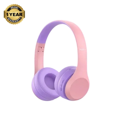 Picture of Havit H626BT Bluetooth Pink Over-Ear Kids Headphone