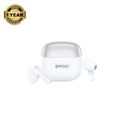 Picture of Bwoo BO-BW41-WH White TWS Bluetooth Earbuds
