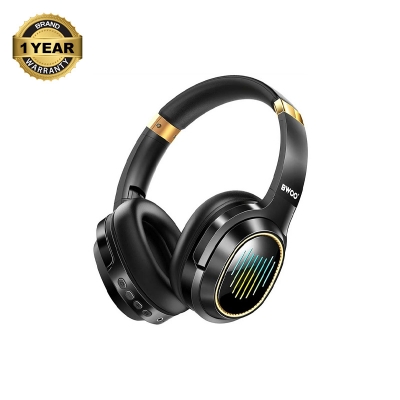Picture of BWOO BO-BW586 RGB Over Ear Bluetooth Black Noise Cancelling Headphone