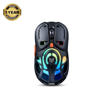 Picture of Onikuma DM02 Lightweight Honeycomb RGB Tri Mode Wireless Black Gaming Mouse