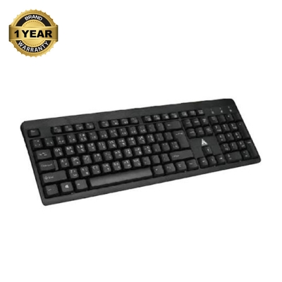 Picture of Golden Field GF-K101 Black Wired Keyboard with Bangla