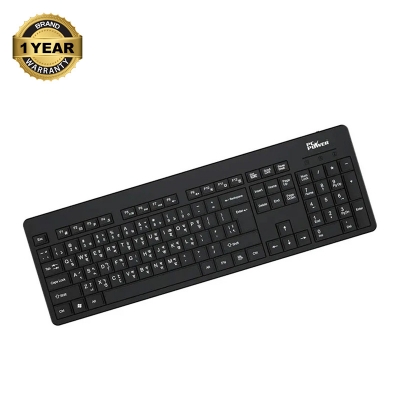 Picture of Pc Power 604 Wired Black Standard Office Keyboard with Bangla
