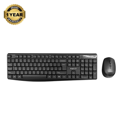 Picture of Havit HV-KB278GCM Black Wireless Keyboard & Mouse Combo with Bangla