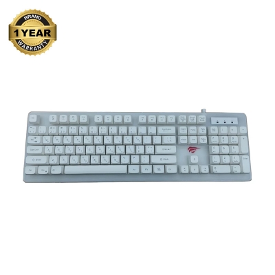 Picture of Havit KB876L USB Multi-Function Backlit White Gaming Keyboard With Bangla