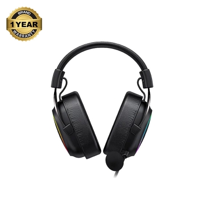 Picture of Havit HV-H2002P Over-Ear Wired Black+Ochre Gaming Headphone