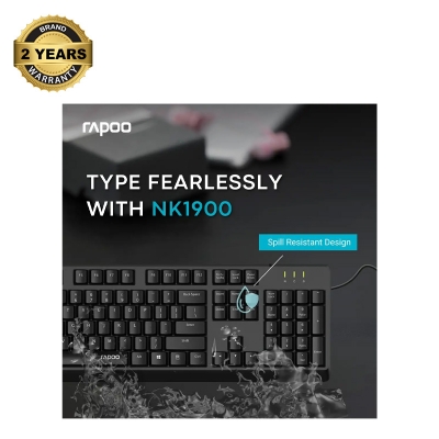 Picture of Rapoo NK1900 Wired Black Keyboard with Bangla