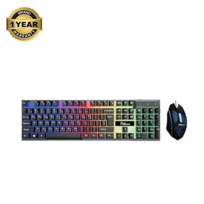 Picture of Pc Power PGC801TA01 RGB Wired Black Gaming Keyboard & Mouse Combo with Bangla