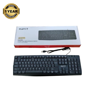 Picture of Havit KB2006 Pro Wired Black Keyboard with Bangla