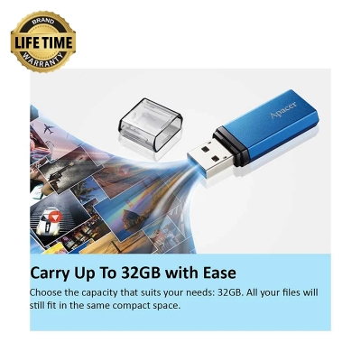 Picture of Apacer AH25C 32GB USB 3.2 Gen 1 Ocean Blue Pen Drive