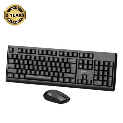 Picture of Micropack KM-205W Black Wireless Keyboard & Mouse Combo with Bangla