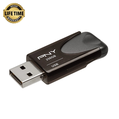 Picture of PNY Turbo Attache 4 256GB USB 3.2 Black Pen Drive