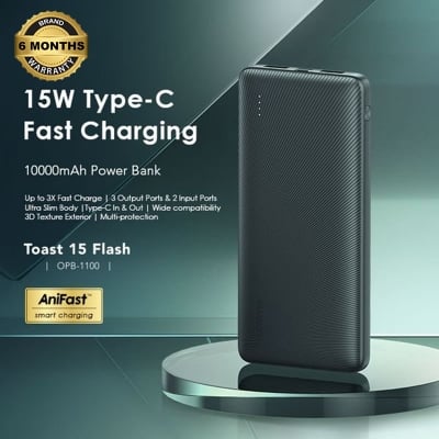 Picture of oraimo Toast 15 Flash 10000mAh Fast Charging Power Bank