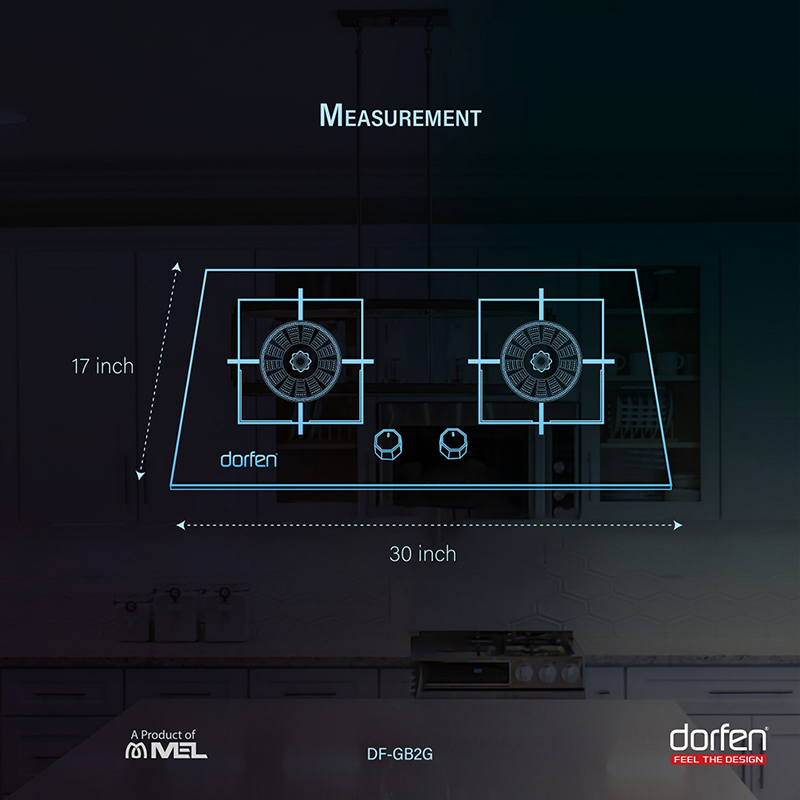 Picture of DORFEN Marble Panel Gas Stove with 2-Burner