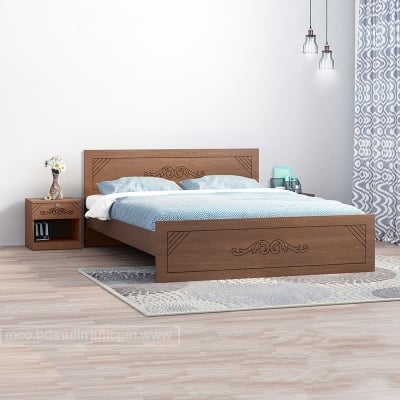 Picture of REGAL Lotus Laminated Board Bed BDH-127-1-1-20 (DOUBLE)