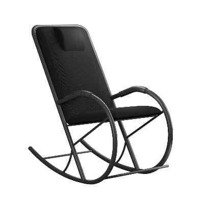 Picture of REGAL Metal Rocking Chair Black RCH-201-2-1-66