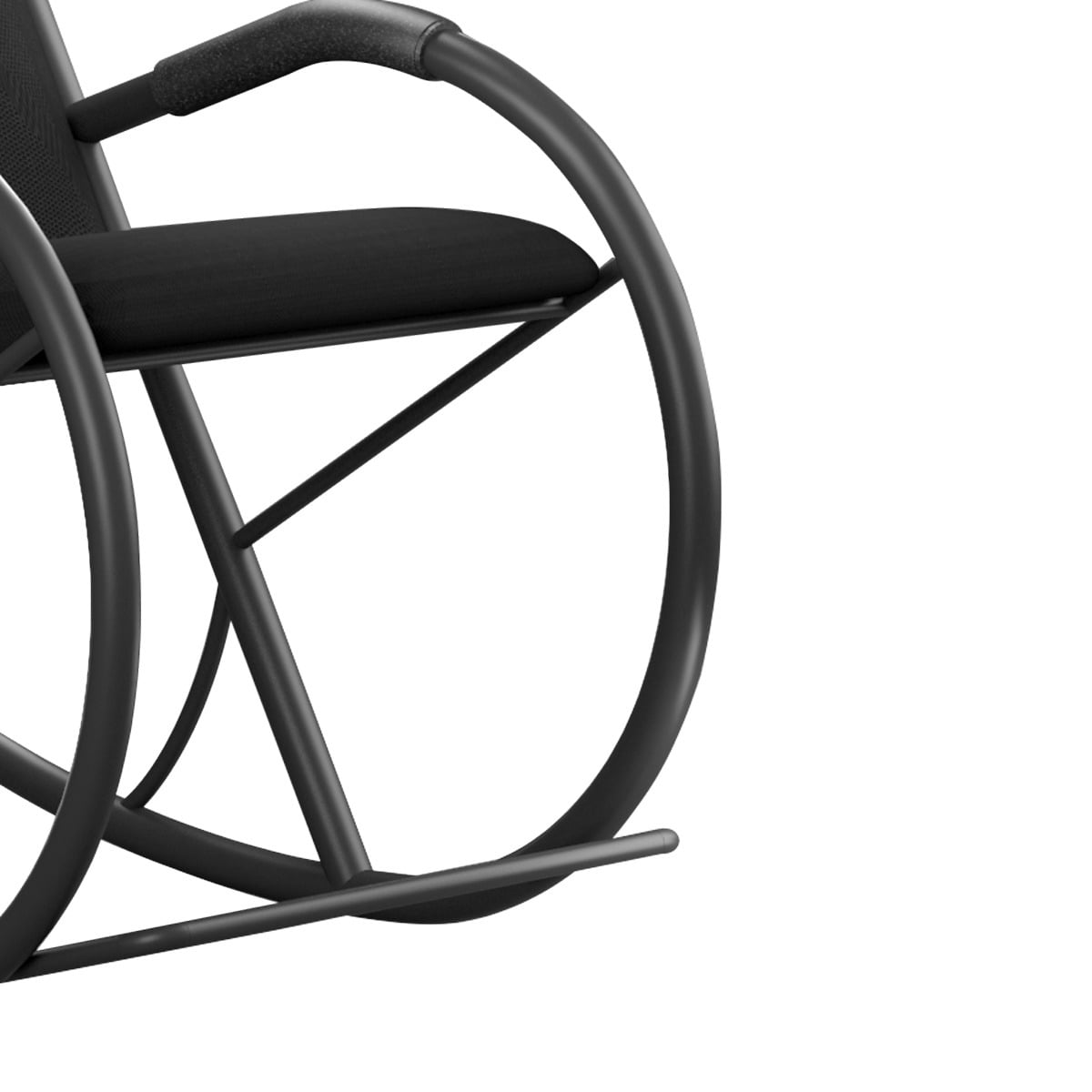 Picture of REGAL Metal Rocking Chair Black RCH-201-2-1-66