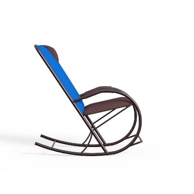Picture of REGAL Metal Rocking Chair ROCKING CHAIR-RCH-201 CHOCO BLUE