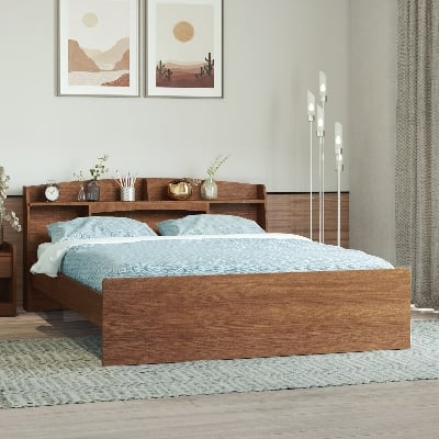 Picture of REGAL Laminated Board Venus Bed Antique VENUS-BDH-103-1-2-20(4PART)(SEMI DOUBLE)