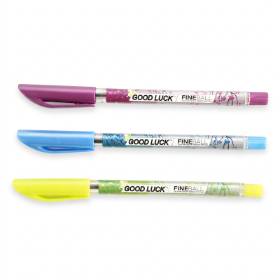 Picture of Good Luck Fine Ball Pen - 48 Pcs set with Rotating Pen Stand