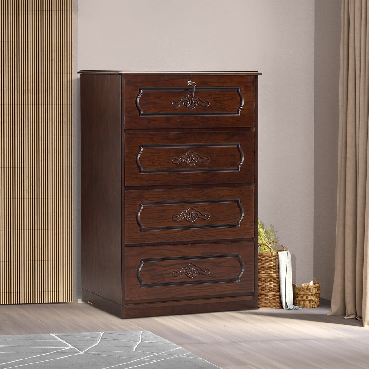 Picture of REGAL Noor Wooden Chest of Drawer NOOR-CDH-316-3-1-20