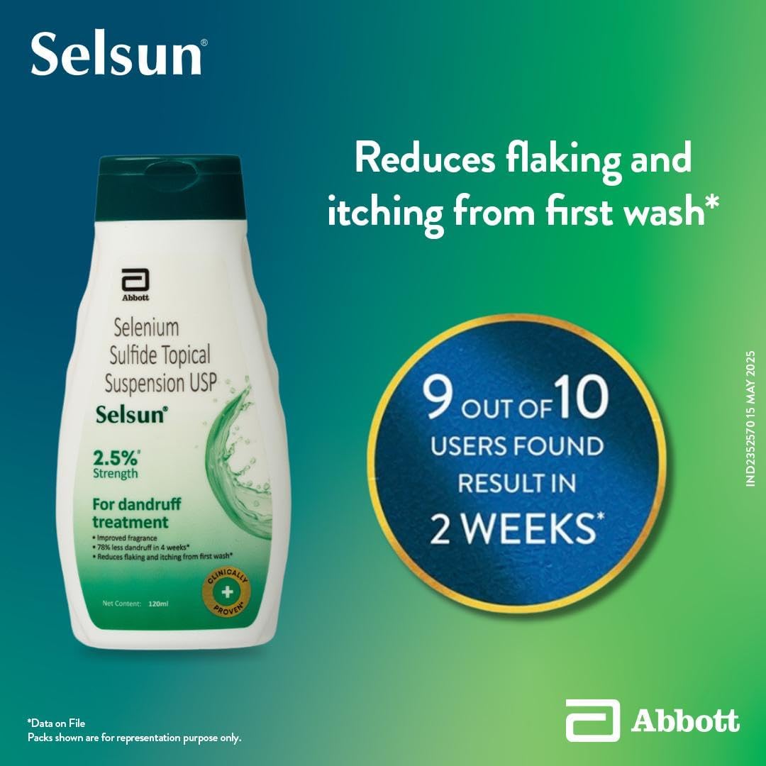 Picture of Selsun Selenium Sulfide Topical Suspension USP Shampoo - 120 ML