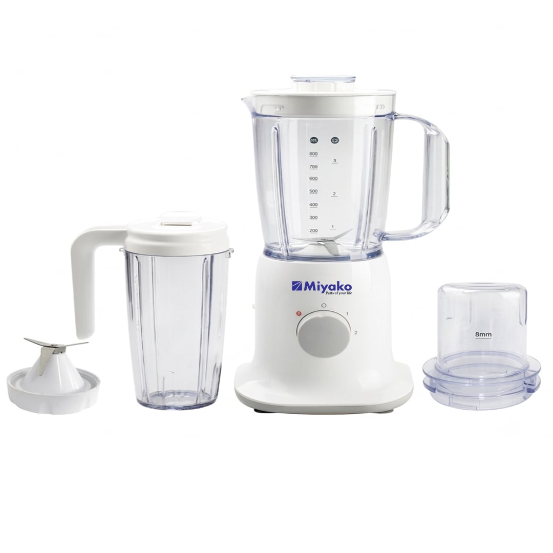 Picture of Miyako Blendy To Go Smoothie Prepare 3 in 1 Blender-Juicer-Grinder With Travel Jar And Vacuum Food Processor-MB233