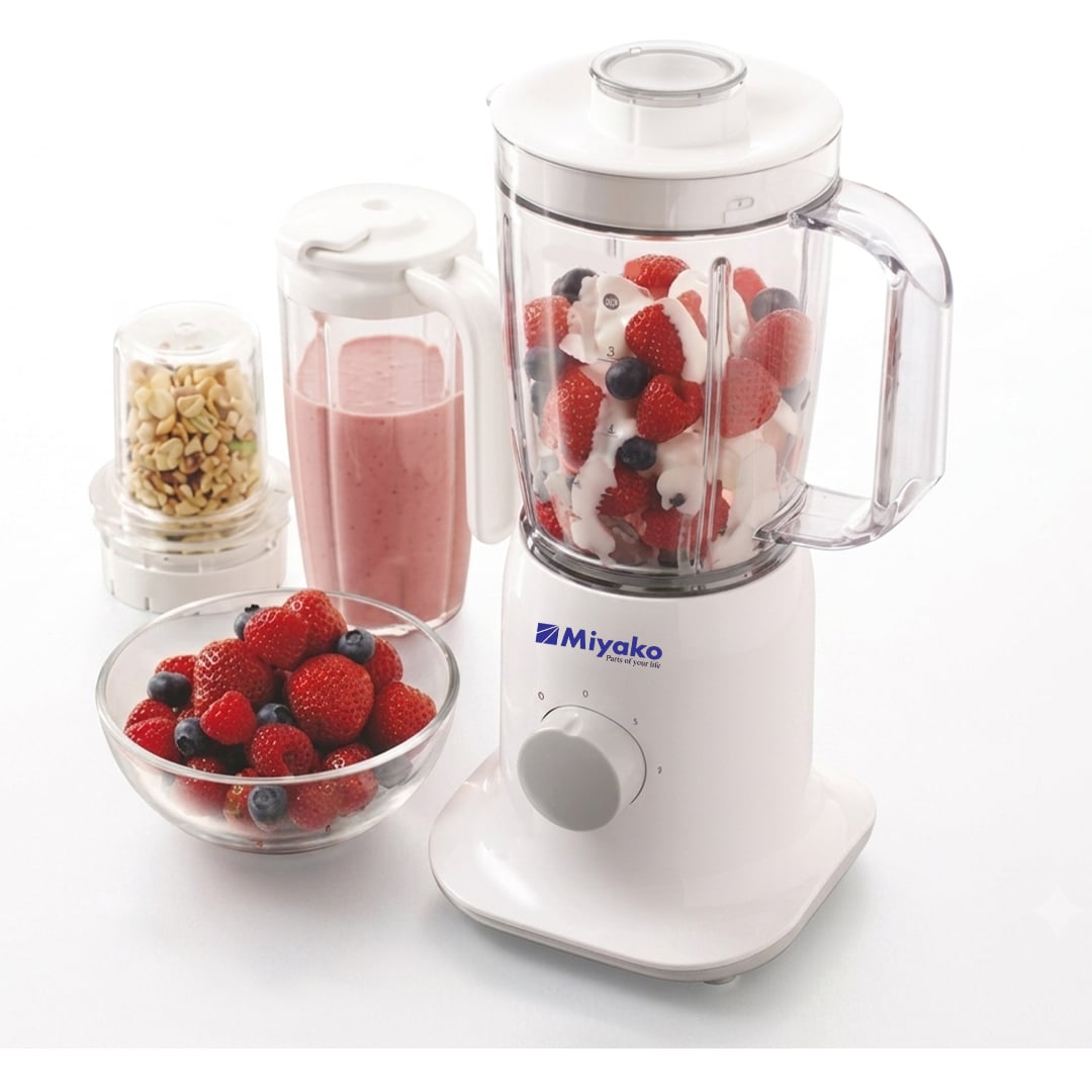 Picture of Miyako Blendy To Go Smoothie Prepare 3 in 1 Blender-Juicer-Grinder With Travel Jar And Vacuum Food Processor-MB233