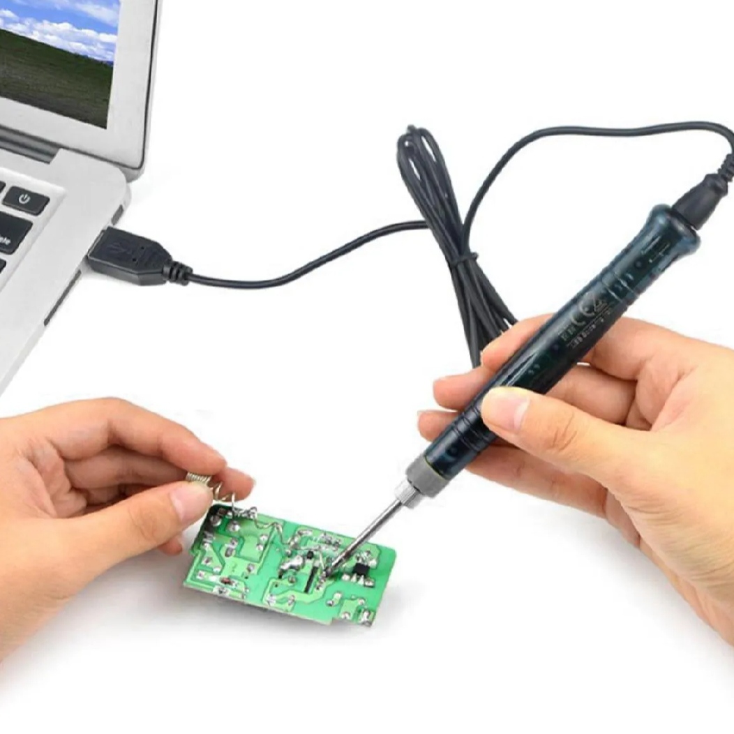 Picture of Usb Charging Soldering Iron 5V 8W Adjustable Temperature Electric Soldering Iron Kit With Soldering Stand Solderng Wire