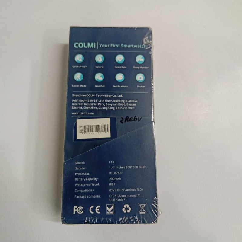 Picture of COLMI L10 Bluetooth Calling Smart Watch-Black