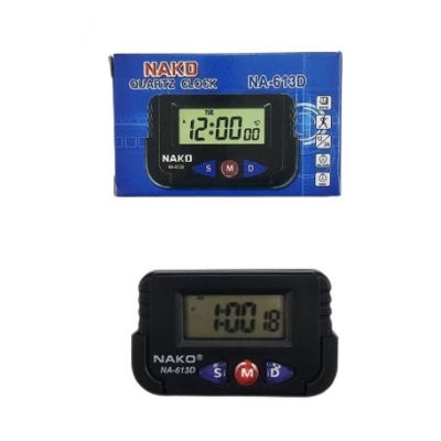 Picture of Nako NA-613D Mini Quartz Alarm Clock - 1019-Black