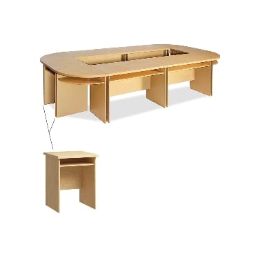 Picture of REGAL Laminated Board Conference Table Conference table-CTO-103-1-2-33(600 X 600 MM)