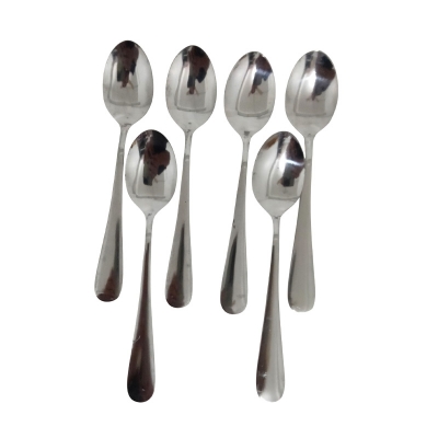 Picture of Stainless Stee  Long Handle Spoon  Soup Spoon Tea Set 6 pcs-Multicolor