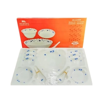 Picture of Nasir 15 Pcs Opal Glassware Dinner Soup Set-Multicolor