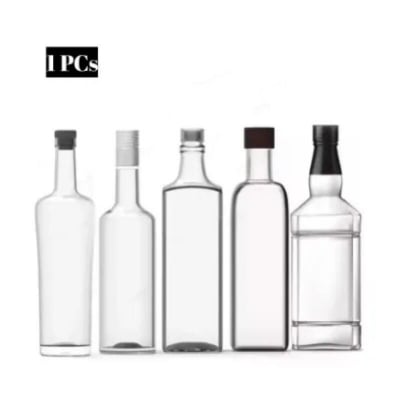 Picture of Everyday Use Good Qualities Unique Design Beautiful Style glass Milk Bottle/water bottle 1 liter 1 Piece-Multicolor