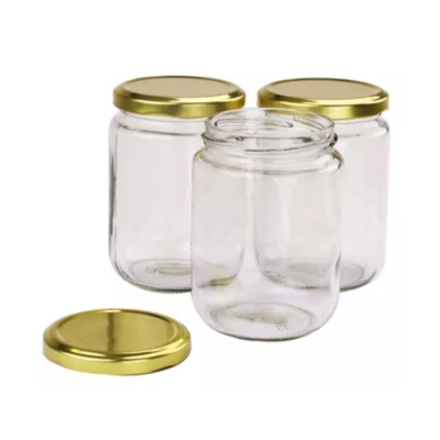Picture of Glassware food jar food container, glass jar 500 gm 6 pc.-Transparent