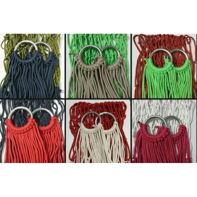 Picture of Good quality swing hanging swing made of good quality thread for everyone's use with steel rings on both sides - 1 piece-Multicolor