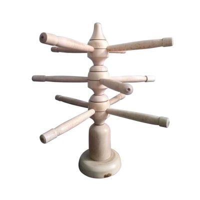 Picture of Churir Alna Wooden Twelve Stick - Curi Rakhar Stand [Theft Stand]-Multicolor