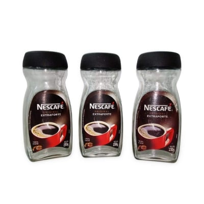 Picture of Food Container Glass Jar (1000 Ml) 3Pcs - Set Of Glass Jars - Food Storage Container-White