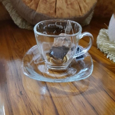 Picture of Everyday Use good quality Strong unique design Heavy Crystal clear 150 Ml Cup Price Set (Saucers 6Piece Cup 6 Pieces) Total 12 pieces-White